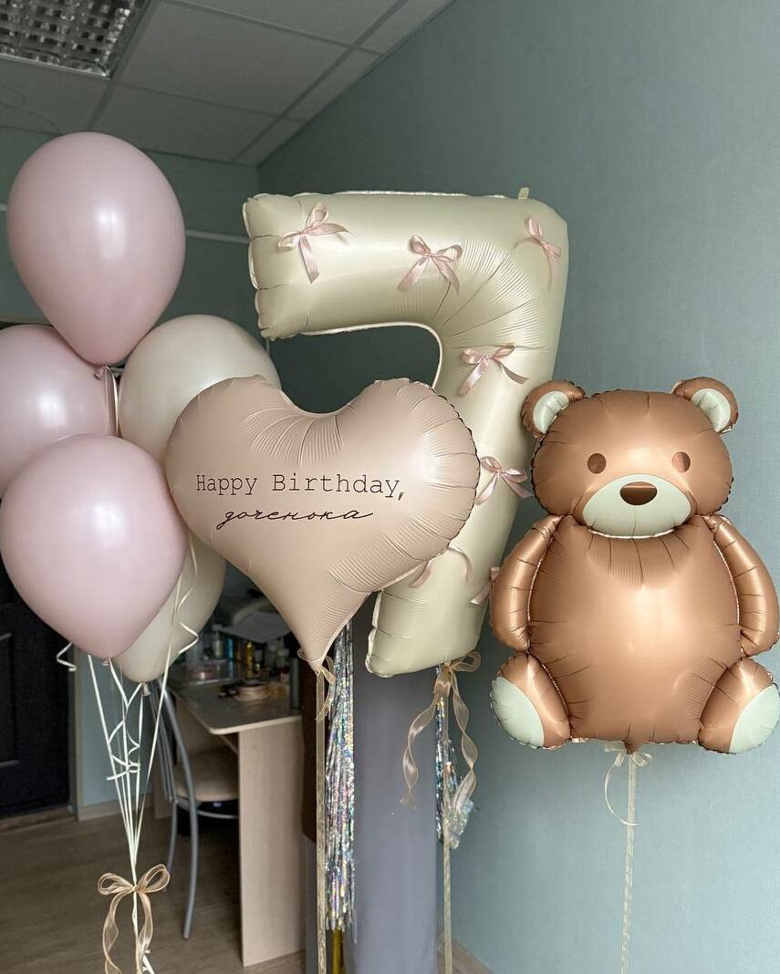 Набор шаров Пастэль Мишка